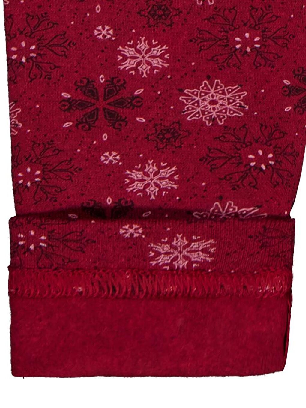 Girls Kar Tanesİ Desen 6-9 Yaş Tayt - Bordo 7-8 Yaş-1