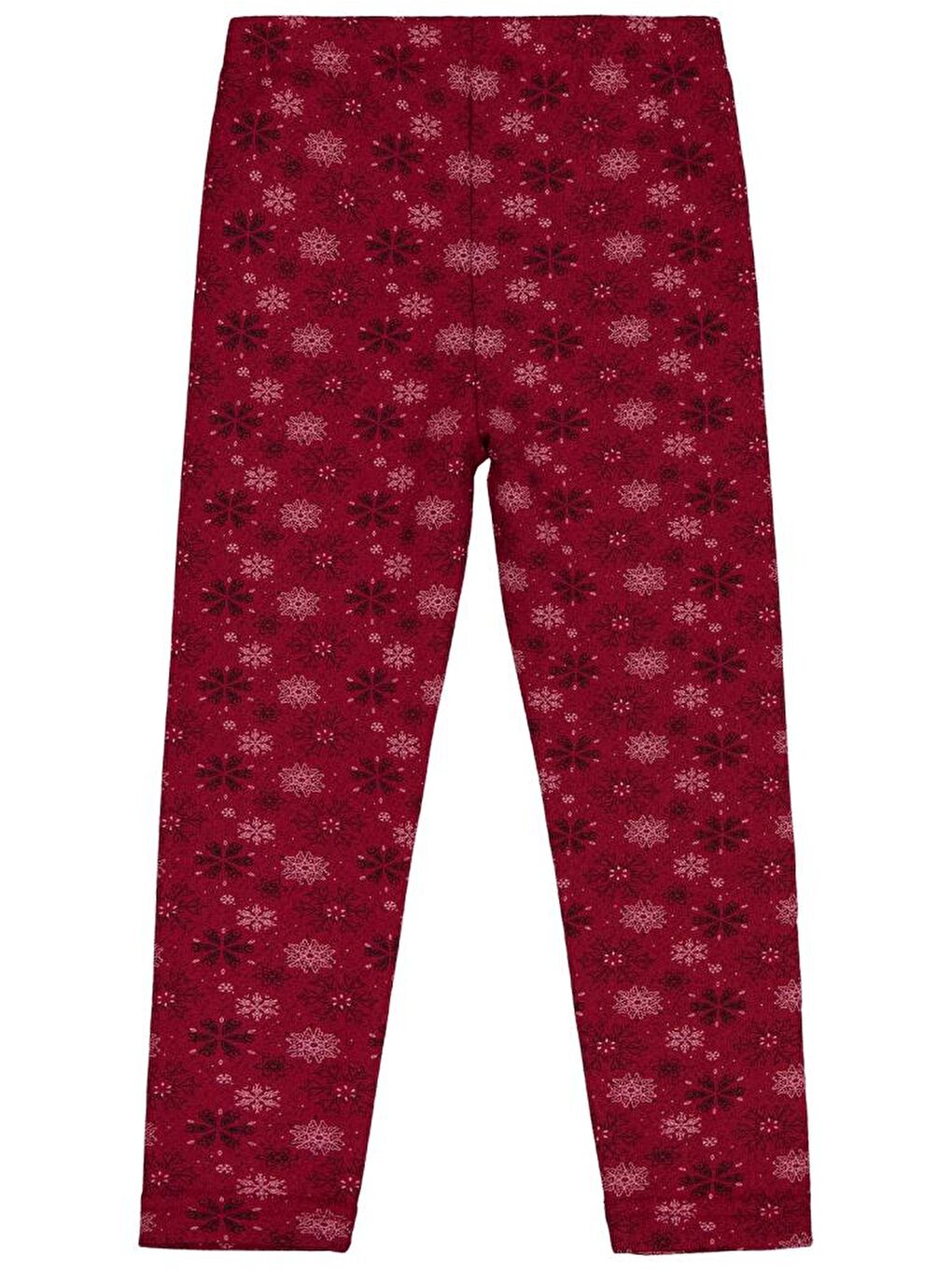 Girls Kar Tanesİ Desen 6-9 Yaş Tayt - Bordo 7-8 Yaş-2