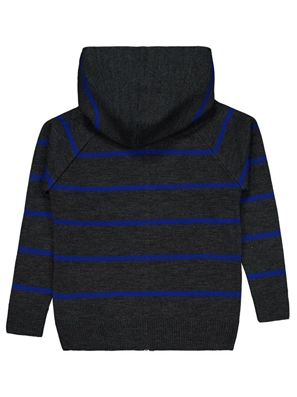 Antrasit Boys Çizgili Desenli 10-13 Yaş Hırka - Gri12-13 Yaş-1