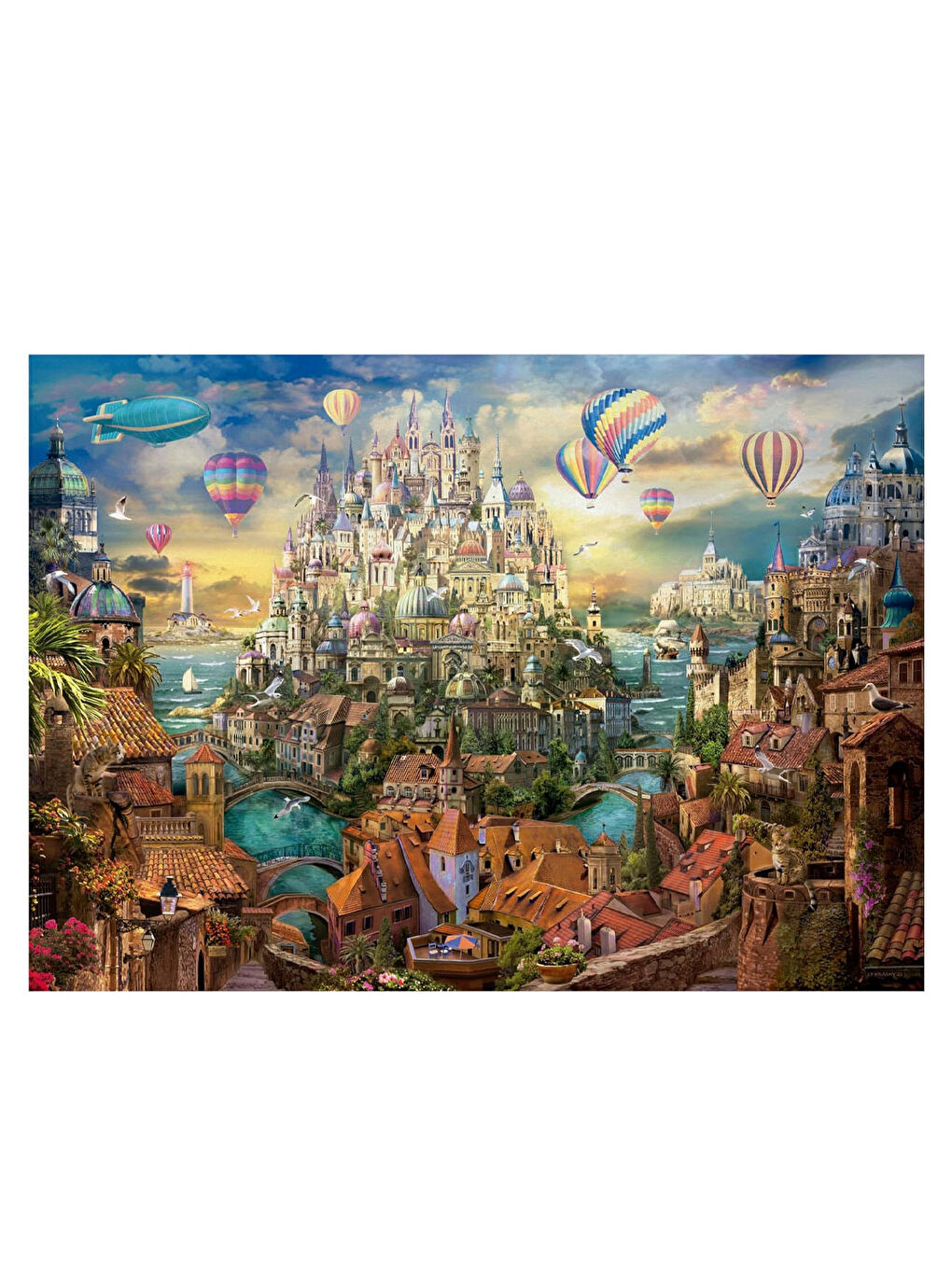 Puzzle 2000 Parça Rüya Kasabası 19944-1