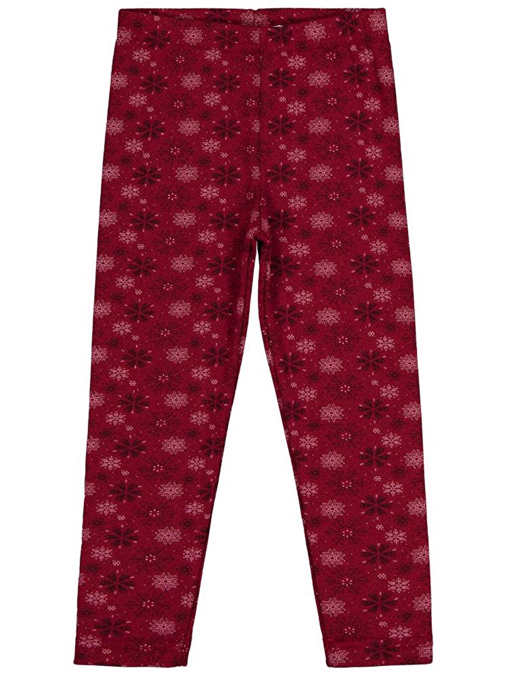 Girls Kar Tanesİ Desen 10-13 Yaş Tayt - Bordo 13-14 Yaş