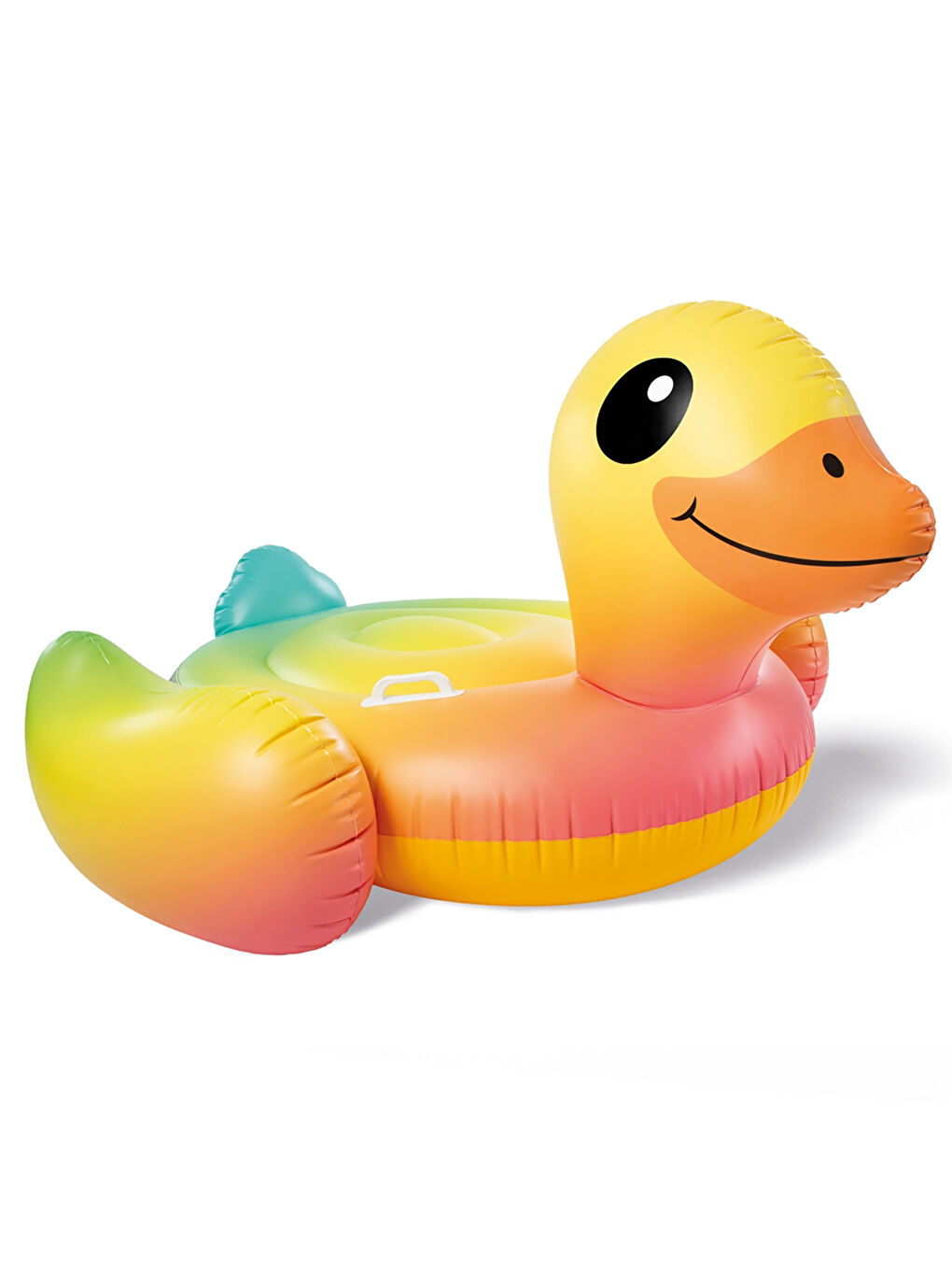 İntex Ördek Figürlü Tırabzanlı Şişme Deniz Yatağı 160x118 cm Sarı-1