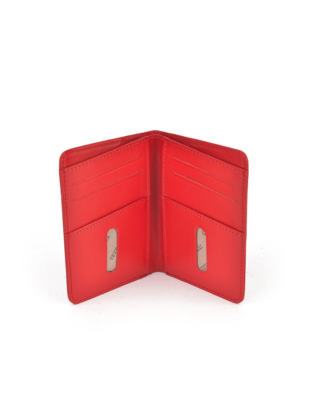 Unisex Hakiki Deri Kartlık 1539852Z02 Kırmızı-1