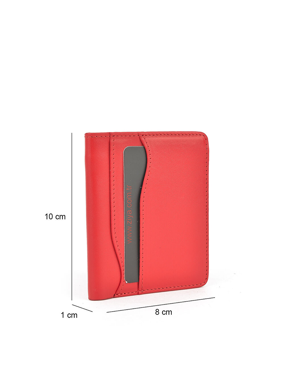 Unisex Hakiki Deri Kartlık 1539852Z02 Kırmızı-2