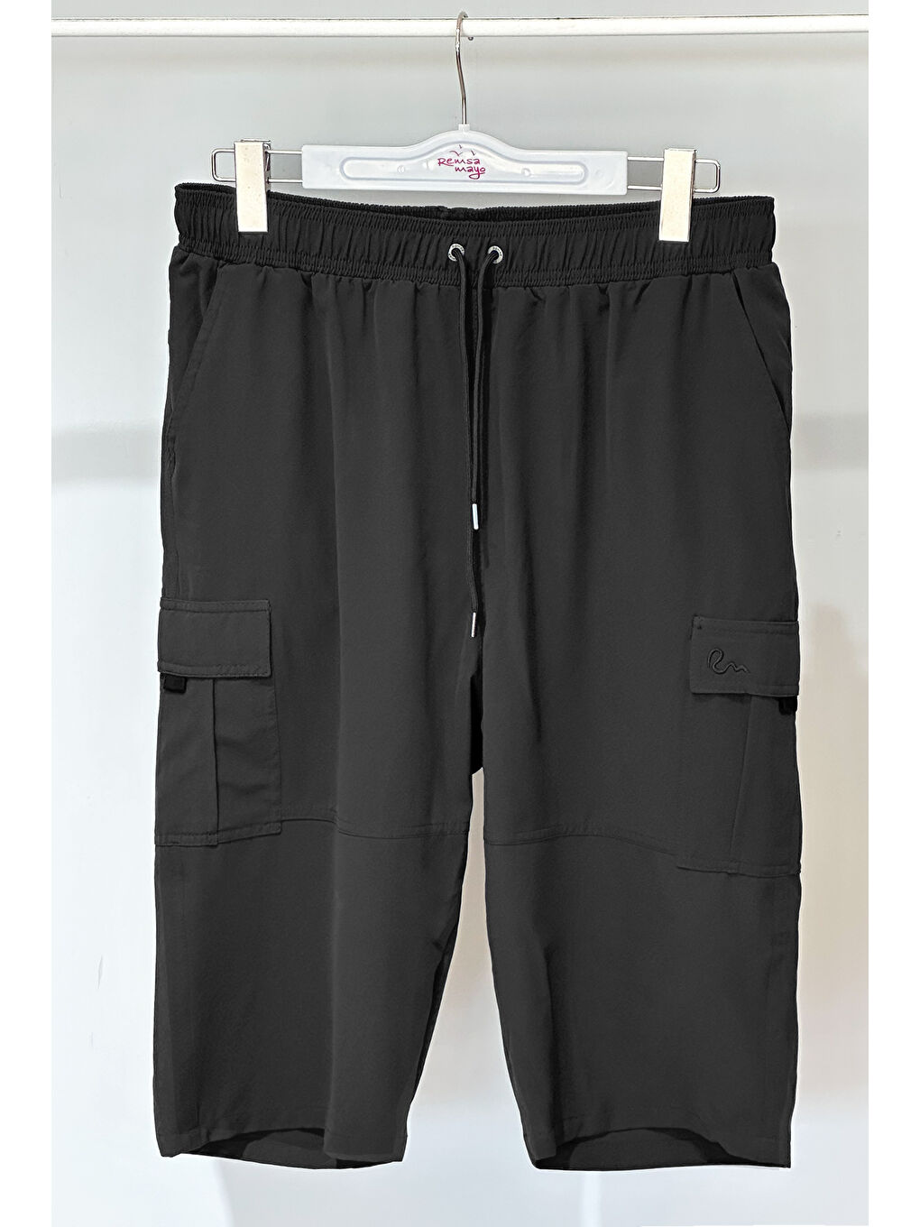 Kargo Cep Erkek Şort Kapri Mayo RKS-09 Siyah