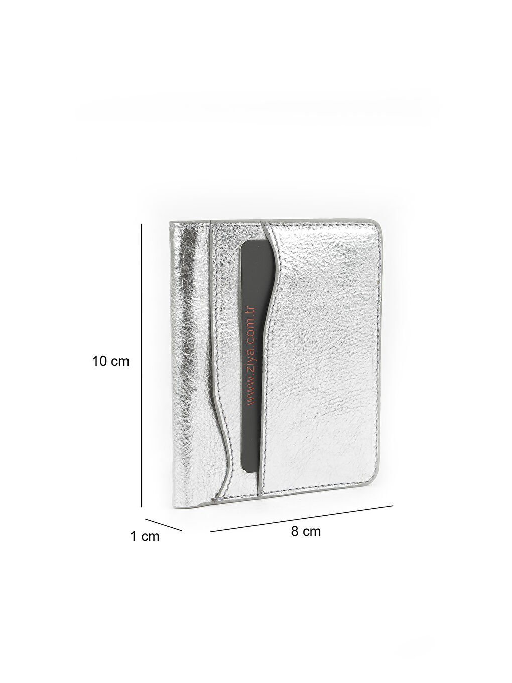Gri Unisex Hakiki Deri Kartlık 1539852Z02 Gümüş-2