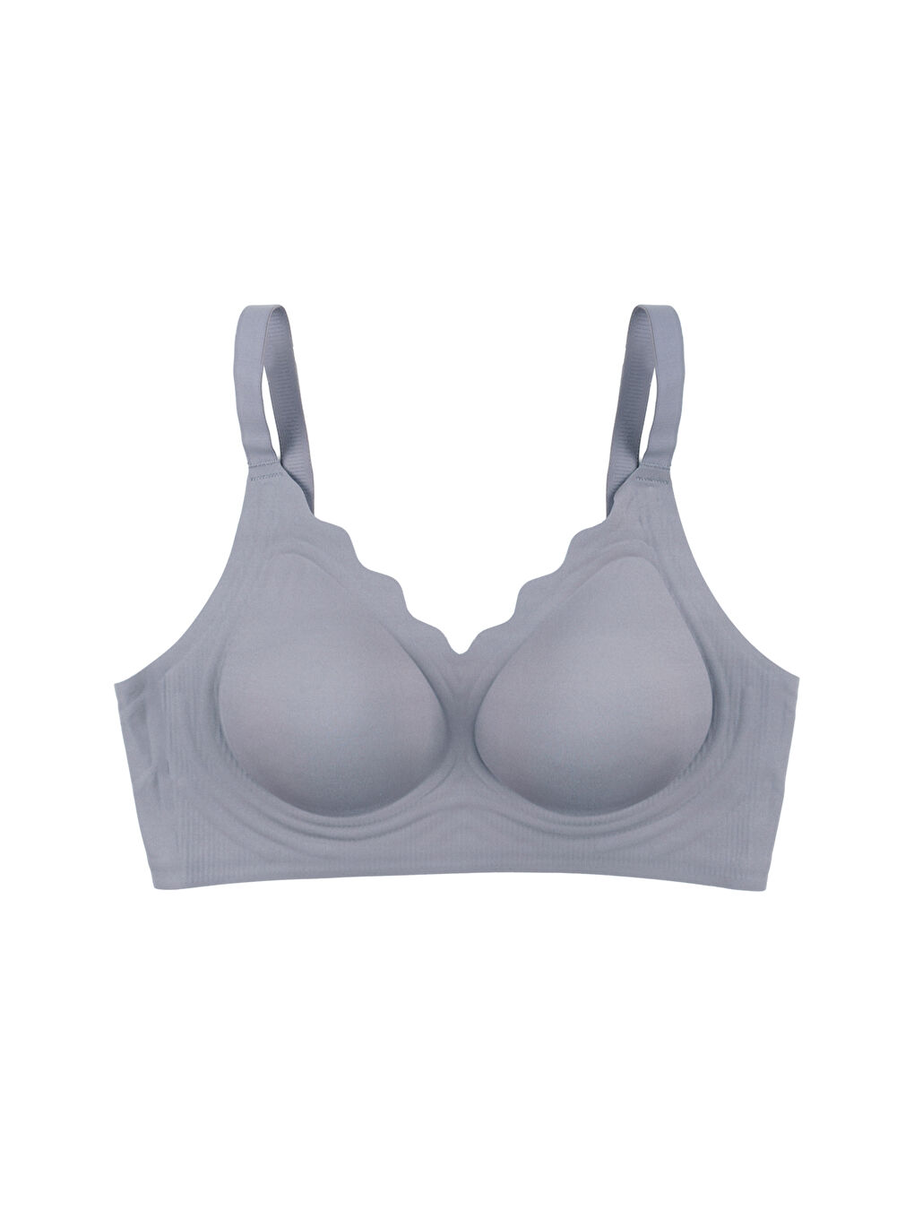 Mavi Kadın Balensiz Lazer Dikişsiz Görünmez Çıkarılabilir Pedli Sütyen