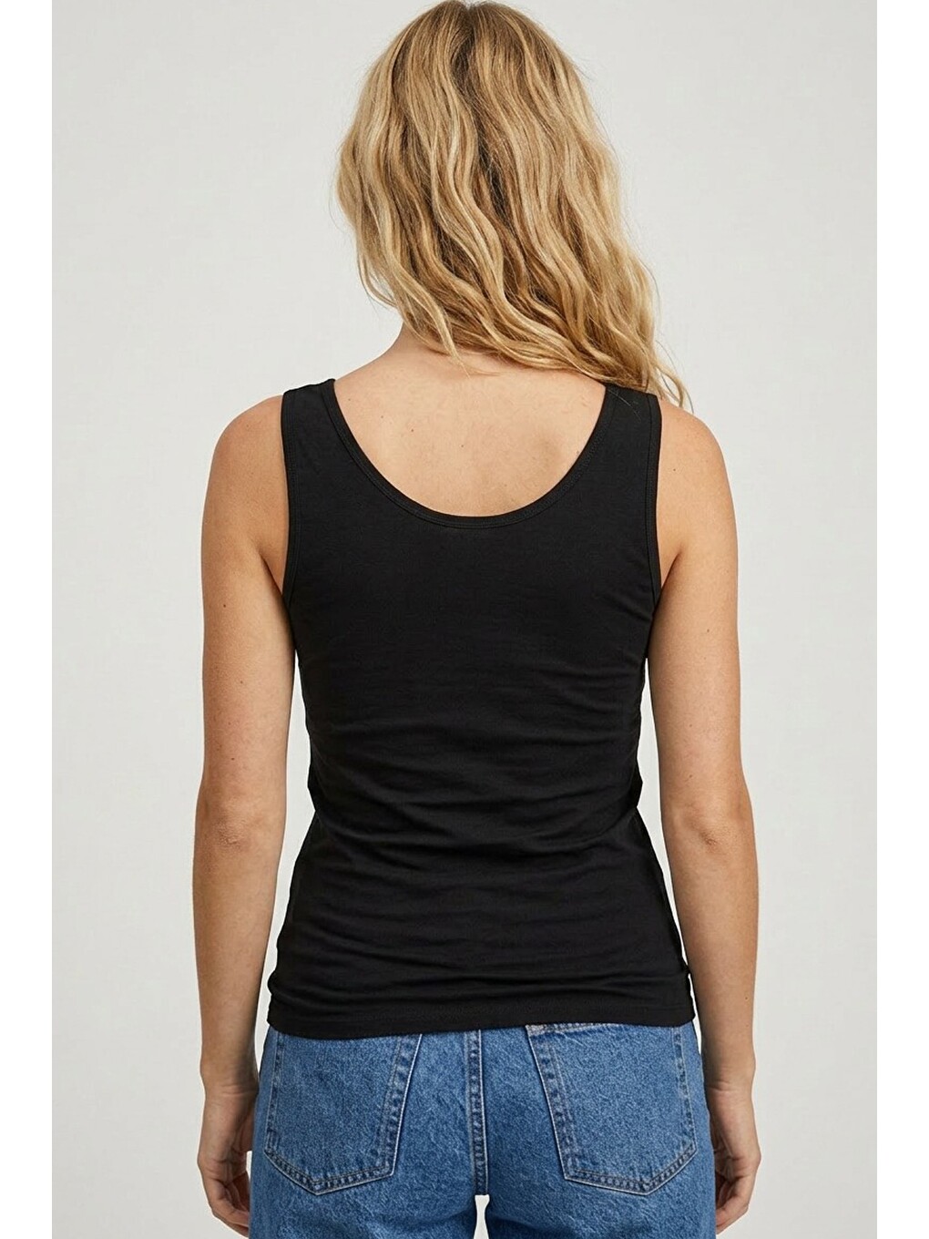 Karışık 3'lü Paket %100 Pamuklu Askılı Dantelli Örme T-shirt Atlet 1007-5
