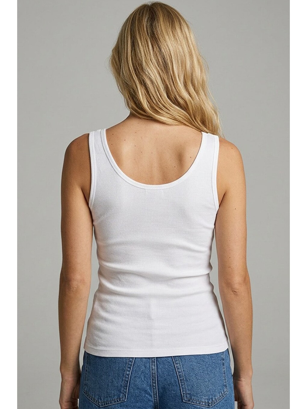 Karışık 3'lü Paket %100 Pamuklu Askılı Dantelli Örme T-shirt Atlet 1007-6