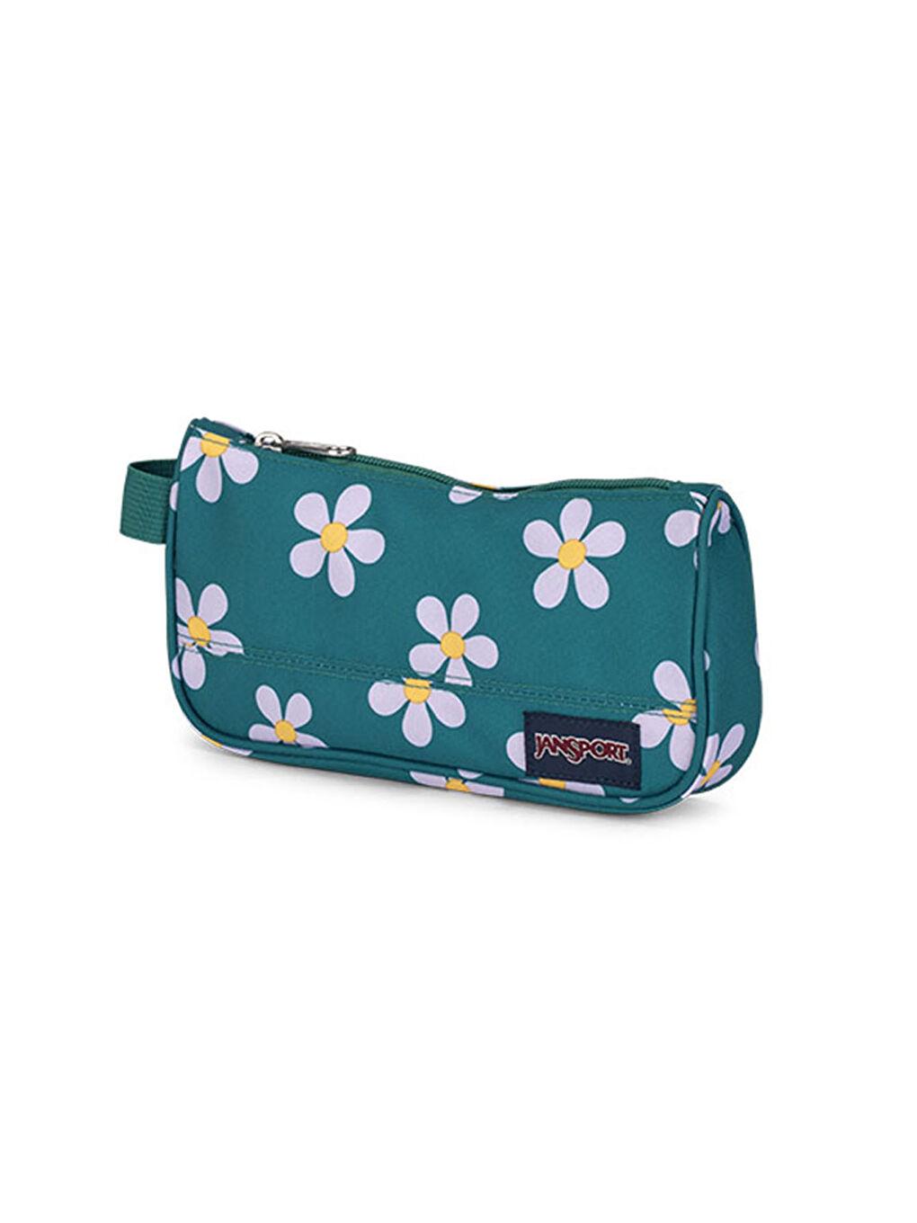 Medium Accessory Pouch Unisex Yeşil / Çiçek desenli Kalem Çantası-1
