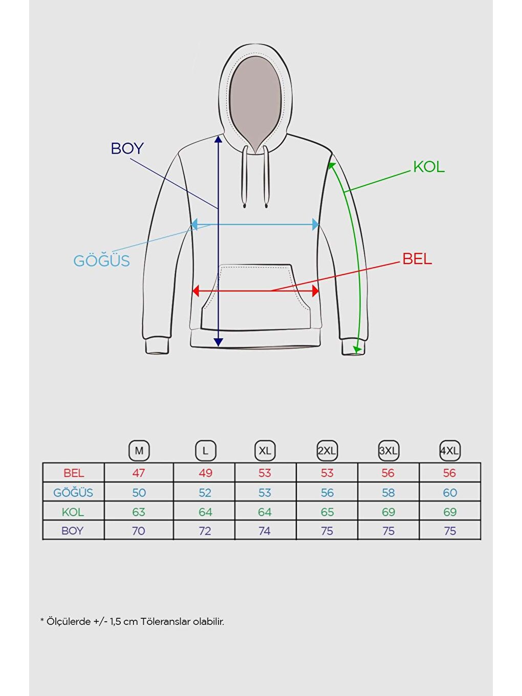 Erkek A.Gri Modernfit / Ekstra Dar Kalıp Kapüşonlu Fermuarsız Sweatshirt-6