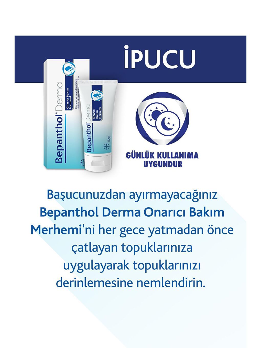 Bepanthol Şeffaf Onarıcı Bakım Kremi 50 g + Cilt Bakım Kremi 30 g - 5