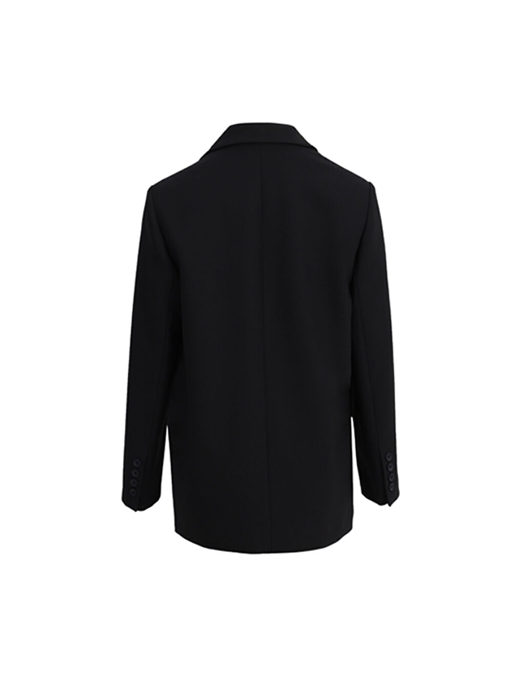 Siyah Klasik Kesim Düğmeli Ceket-1