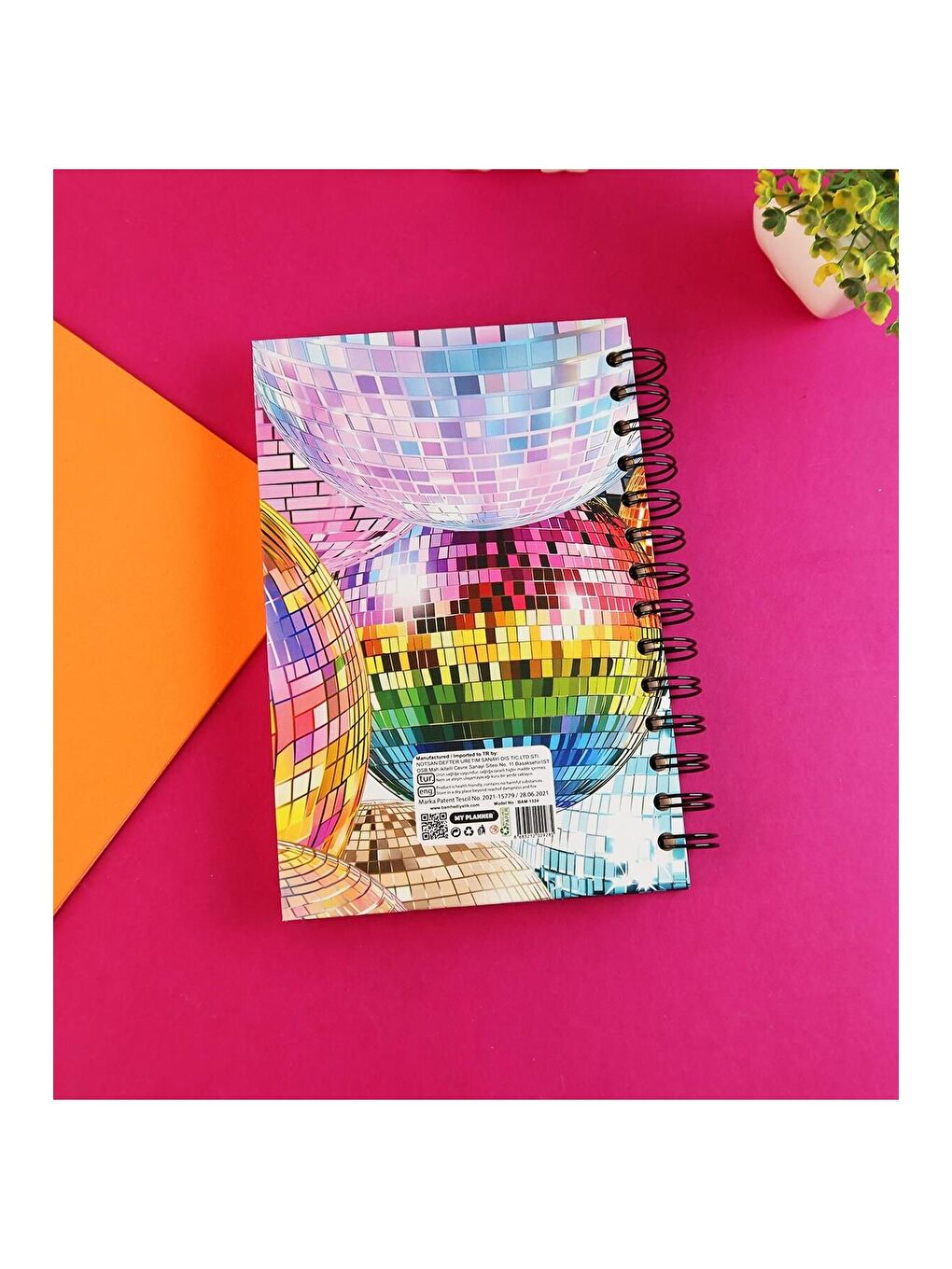 Özel Tasarım Spiralli 15 21 cm Dot Defter  Eskiz Defteri  Doodle Book   2 SAYFA STICKER HEDİYELİ-6