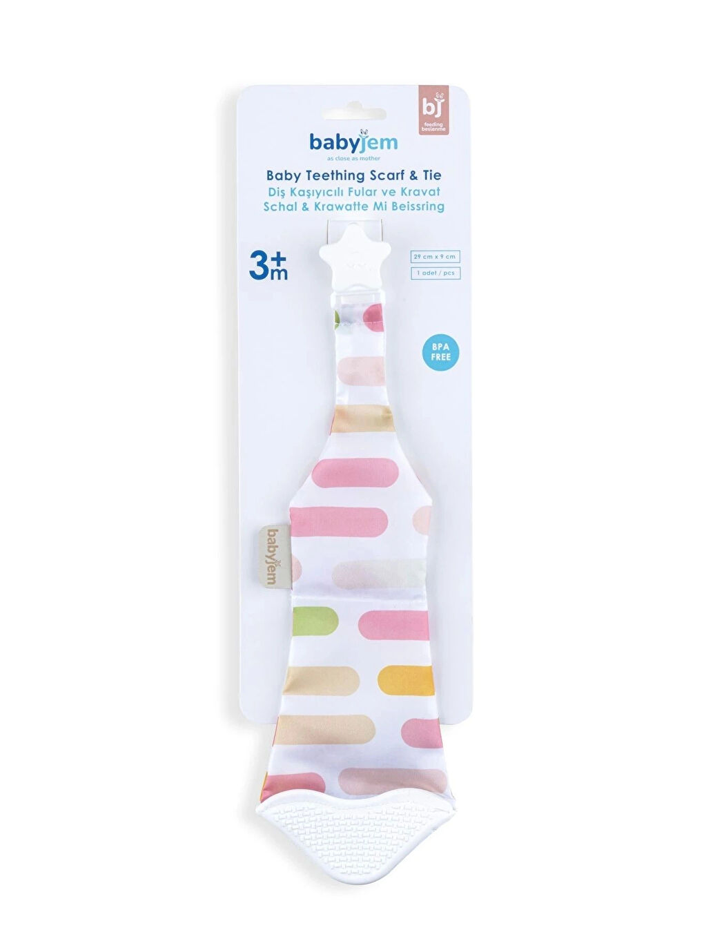 Silikon Diş Kaşıyıcı Fular & Kravat Gülen Yüz Pembe-4