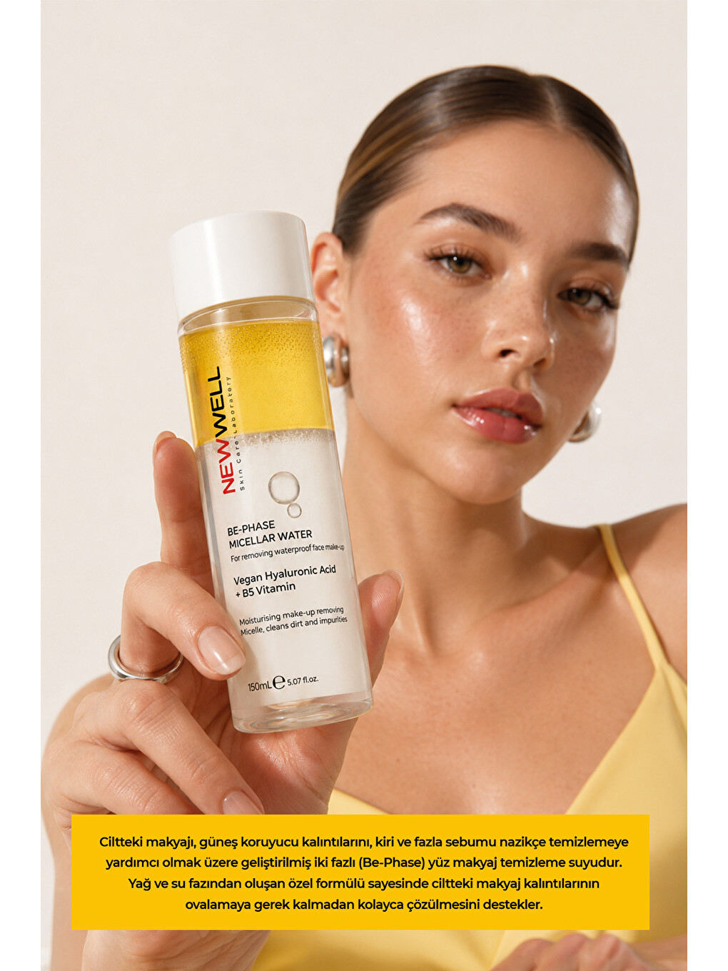 Be-phase Face Micellar Water Yellow | Yüz Makyaj Temizleme Suyu Sarı 150 Ml-1