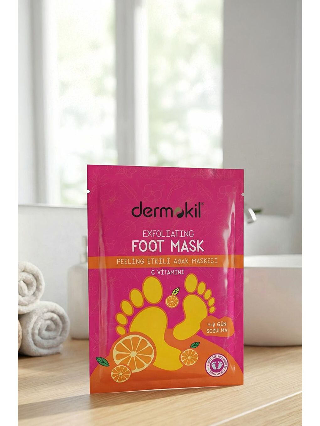 C Vitaminli Peeling Etkili Soyulabilen Ayak Maskesi 30 ml x 3 Adet-7