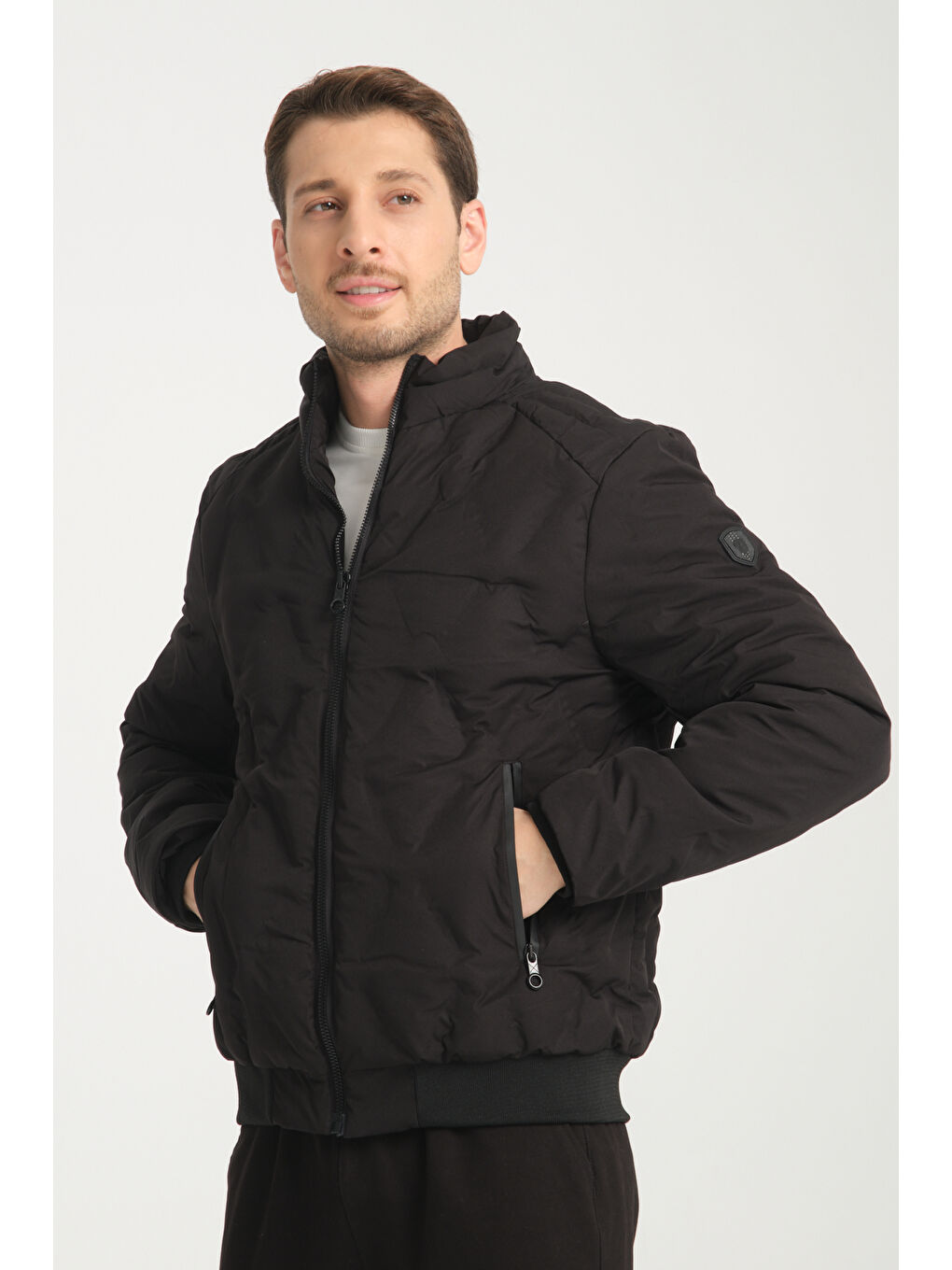 Siyah Erkek Mont 5022-4