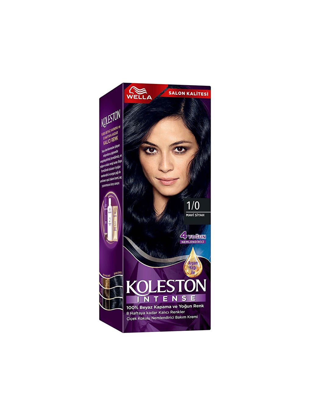 Wella Renksiz Koleston Intense Saç Boyası 1/0 Mavi Siyah - 1