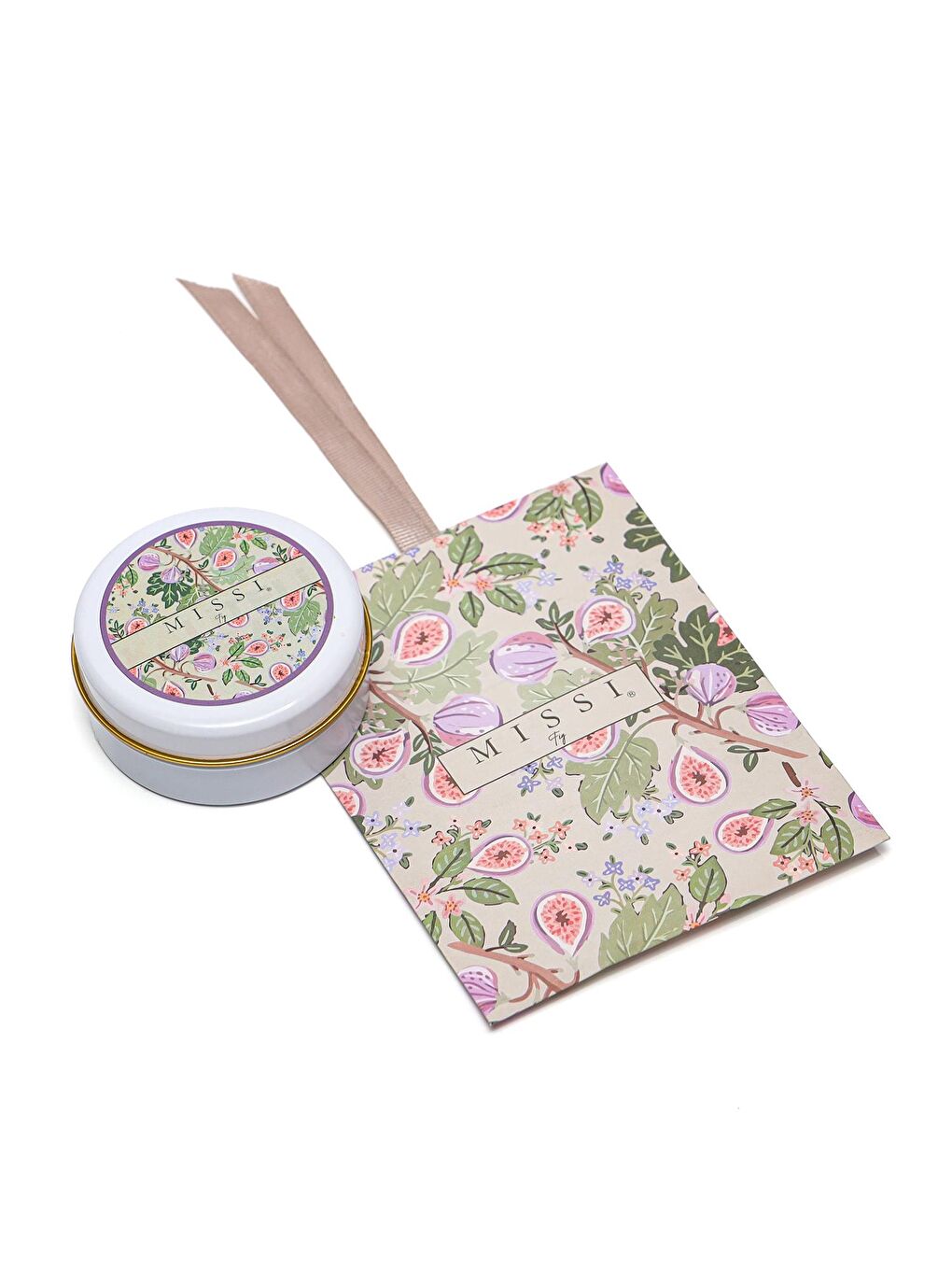 Mor İncir Kokulu Vegan Teneke Mum-2