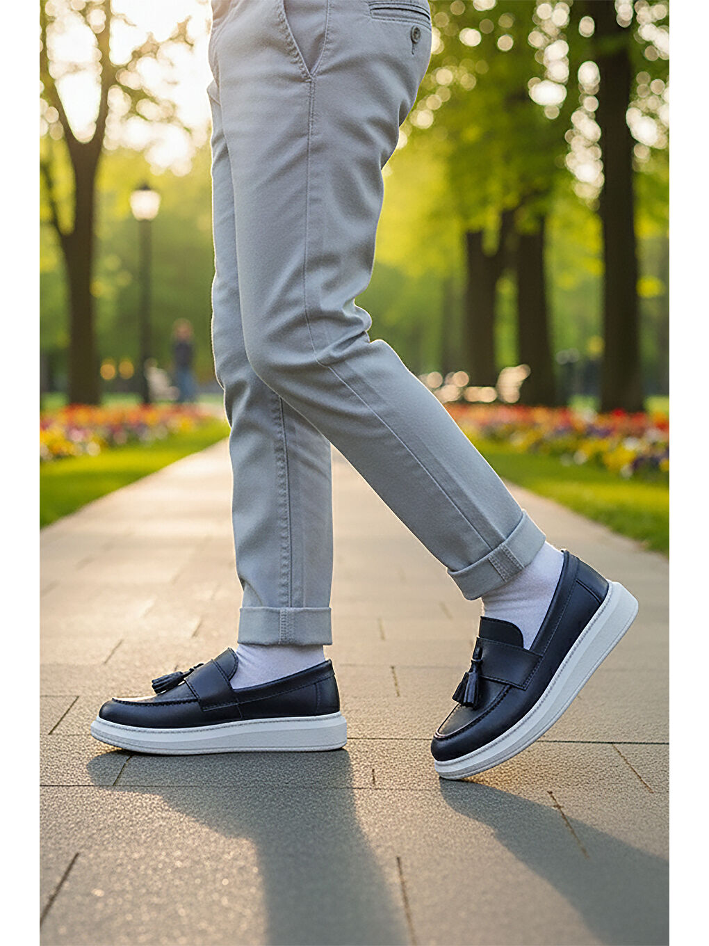 Lacivert Tula Cilt Fiyonklu Erkek Çocuk Sünnet Ayakkabı-2