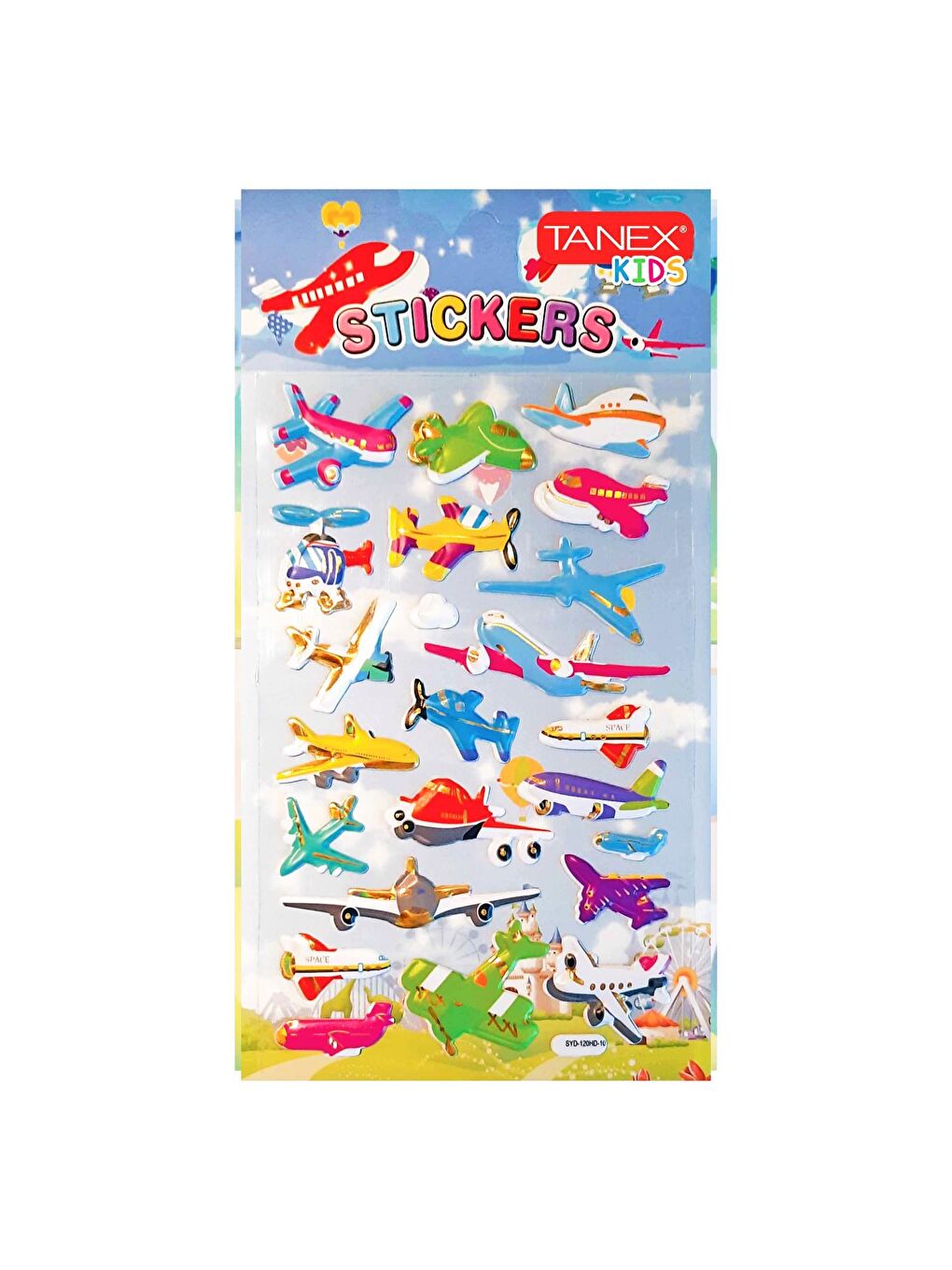 Kids Sticker Puffy Hava Taşıtları Serisi 22 Parça (26156)