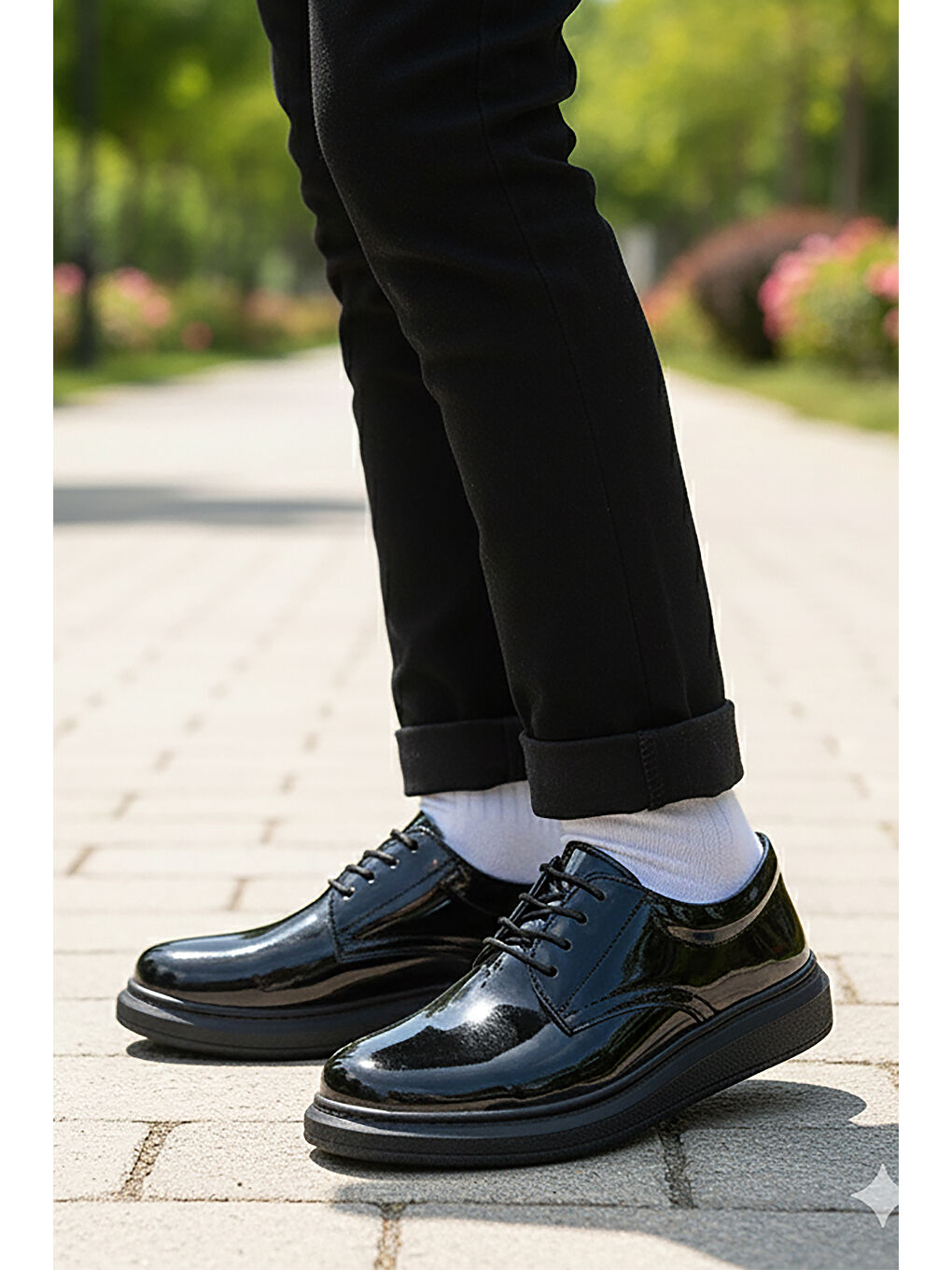 Siyah Wata Rugan Bağcıklı Erkek Çocuk Sünnet Ayakkabı-2