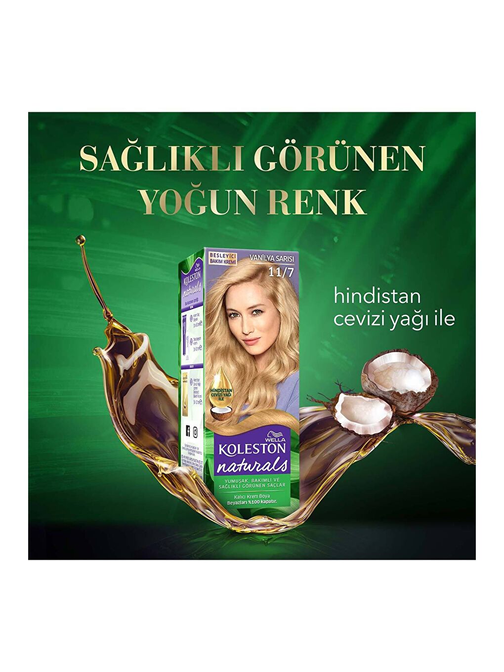 Wella Renksiz Koleston Naturals Saç Boyası 8/1 Açık Küllü Kumral - 5