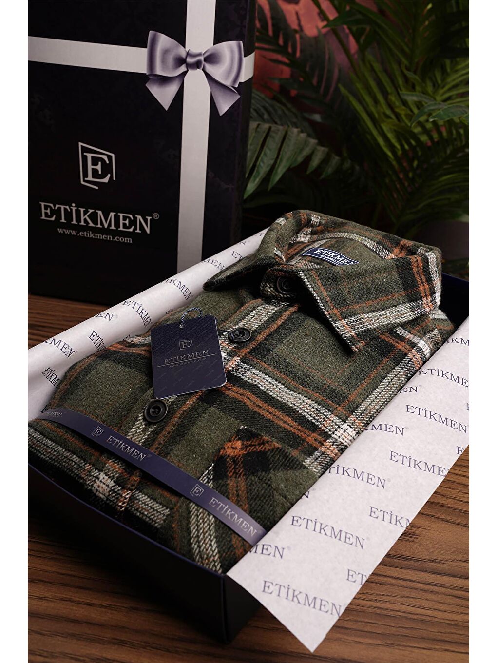 Asker Yeşili Oversize (Geniş Kalıp) Kalın Oduncu Erkek Gömlek-3