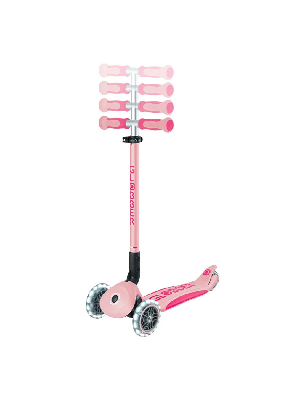 Go Up Deluxe Işıklı Scooter Pastel Pembe 646-710-1
