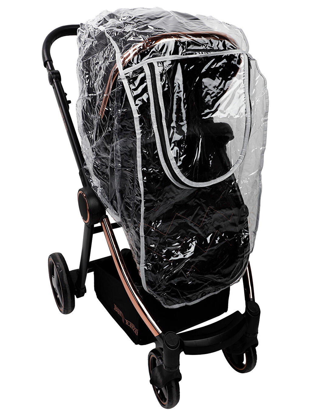 Fermuarlı XL Travel Sistem Yağmurluk Gri