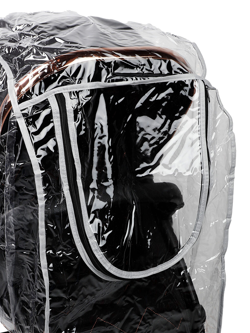 Fermuarlı XL Travel Sistem Yağmurluk Gri-2