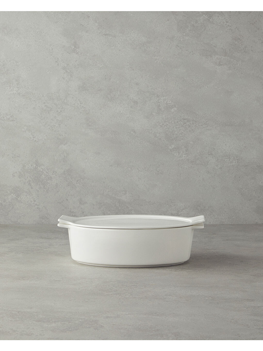 Pure New Bone Oval Fırın Tenceresi 29x19x7,5 cm Beyaz