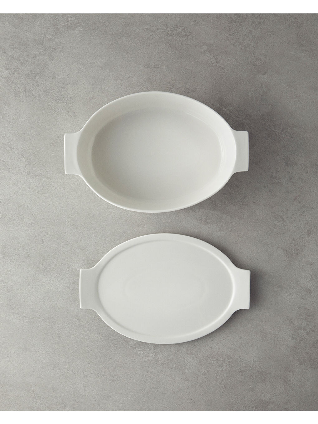 Pure New Bone Oval Fırın Tenceresi 29x19x7,5 cm Beyaz-2