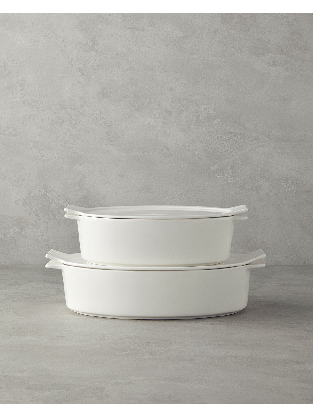 Pure New Bone Oval Fırın Tenceresi 29x19x7,5 cm Beyaz-4