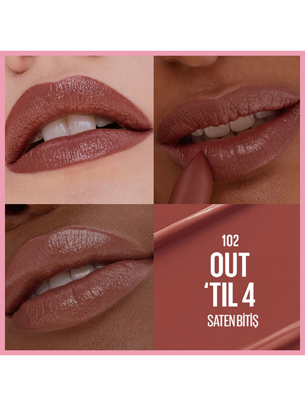 Serum Etkili Hyalüronik Asit ve Besleyici Yağ İçeren Ruj - 102 Out 'Til 4-2
