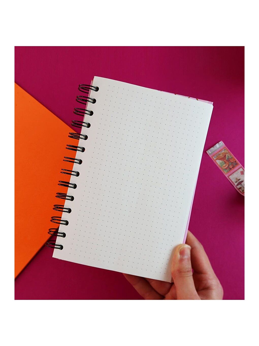 Özel Tasarım Spiralli 15 21 cm Dot Defter  Eskiz Defteri  Doodle Book   2 SAYFA STICKER HEDİYELİ-1