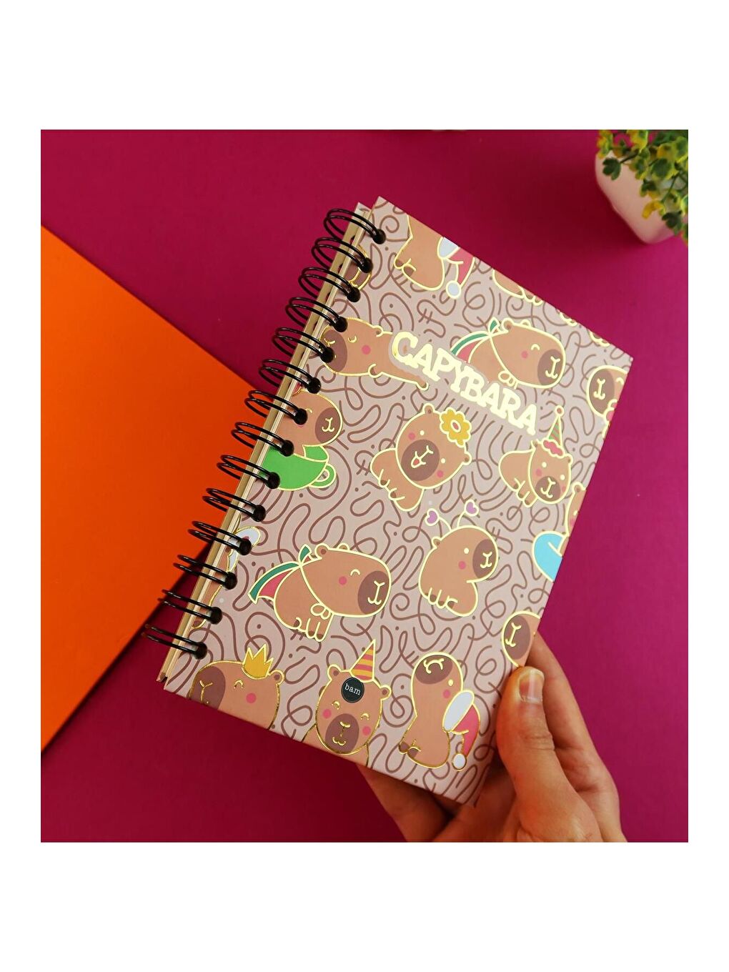Özel Tasarım Spiralli 15 21 cm Dot Defter  Eskiz Defteri  Doodle Book   2 SAYFA STICKER HEDİYELİ-3