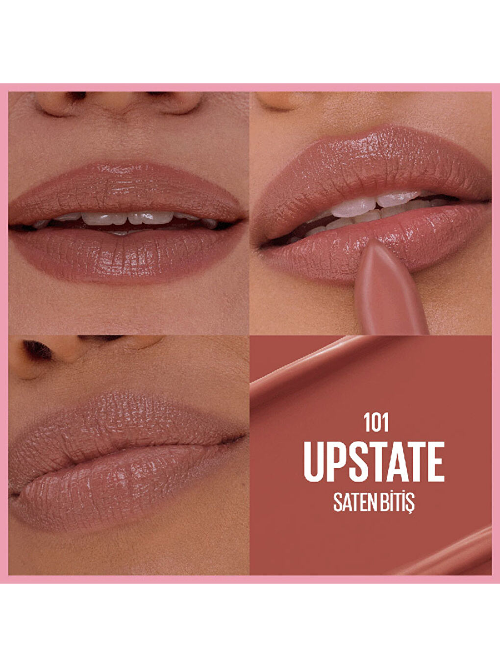 Serum Etkili Hyalüronik Asit ve Besleyici Yağ İçeren Ruj - 101 Upstate-2