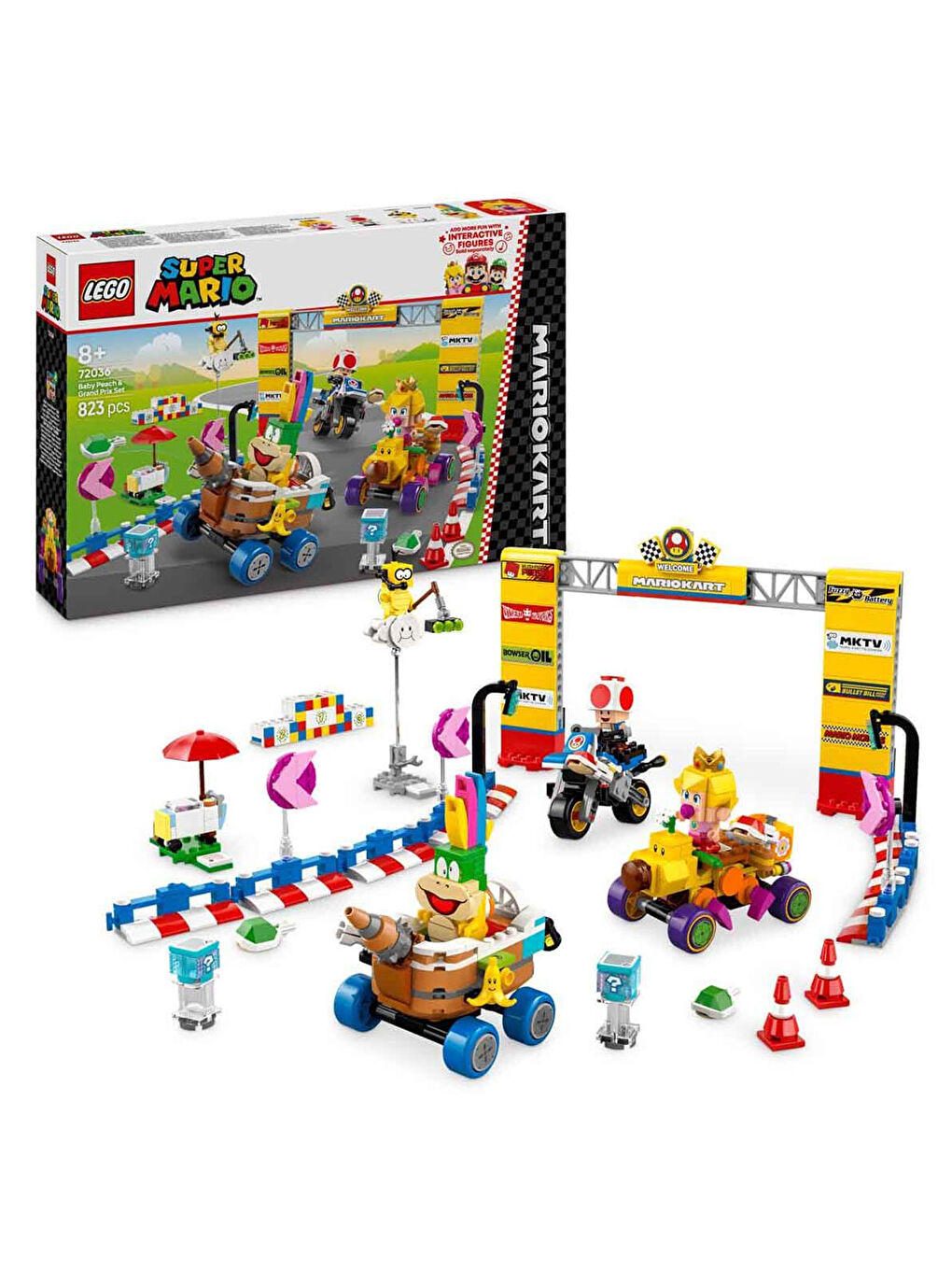 Super Mario Kart Baby Peach ve Grand Prix Seti 72036