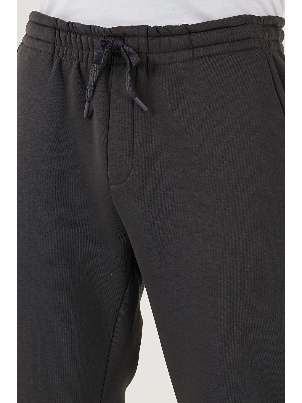 Antrasit Pamuklu Regular Fit Normal Bel Şardonlu Eşofman Altı 5908040-6