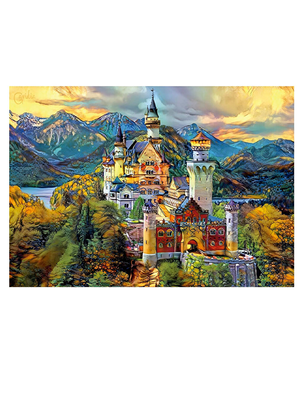 Puzzle 1000 Parça Neuschwanstein Şatosu 19933-1
