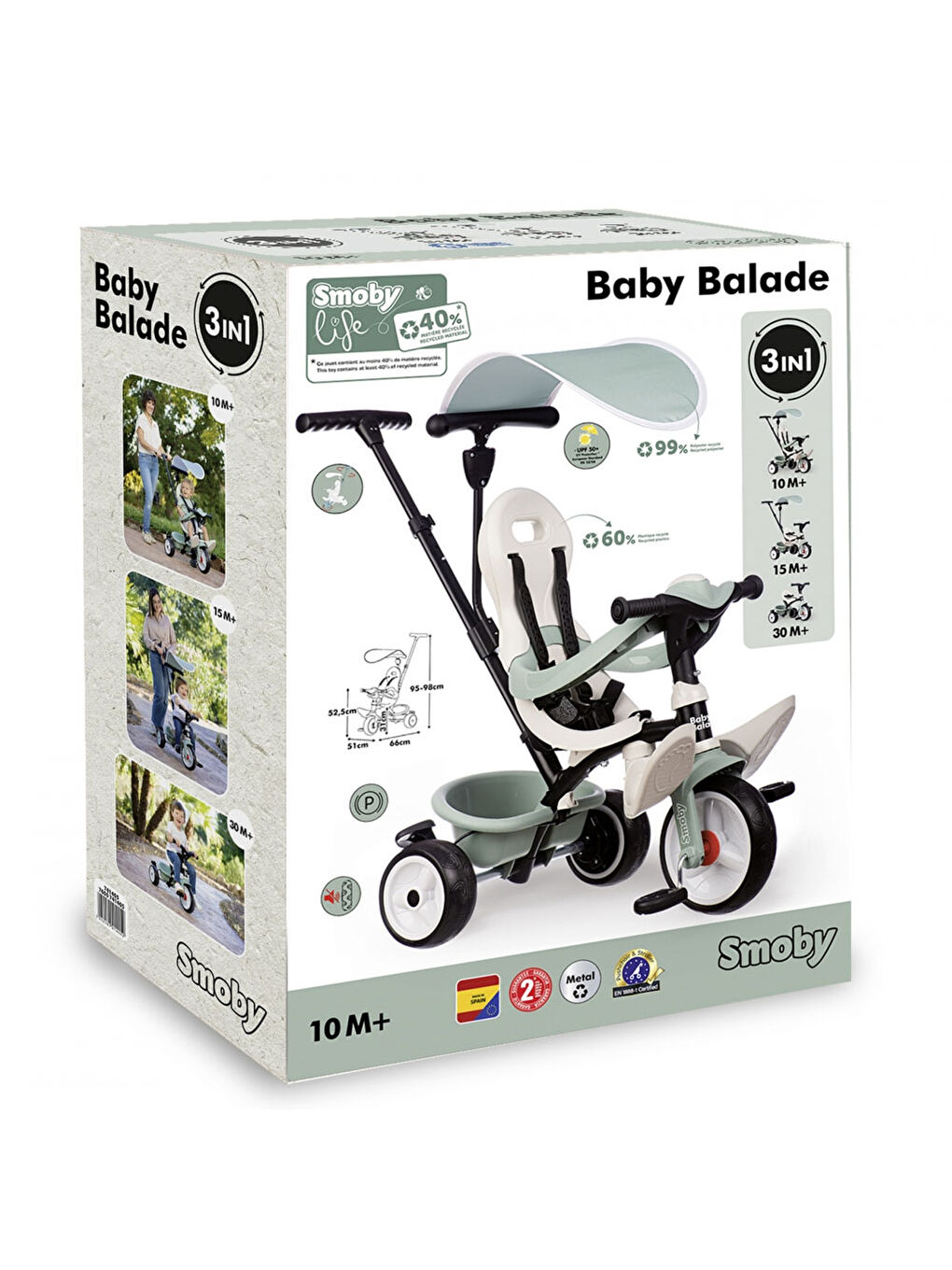 Life Baby Balade Tenteli Üç Tekerlekli Bisiklet 7600741405-3