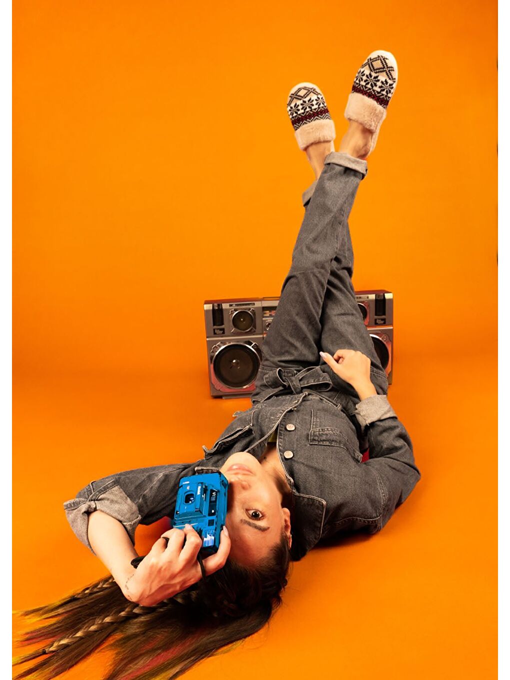 Bej Kadın Etnik Desenli Ev Terliği - TİRİ-3