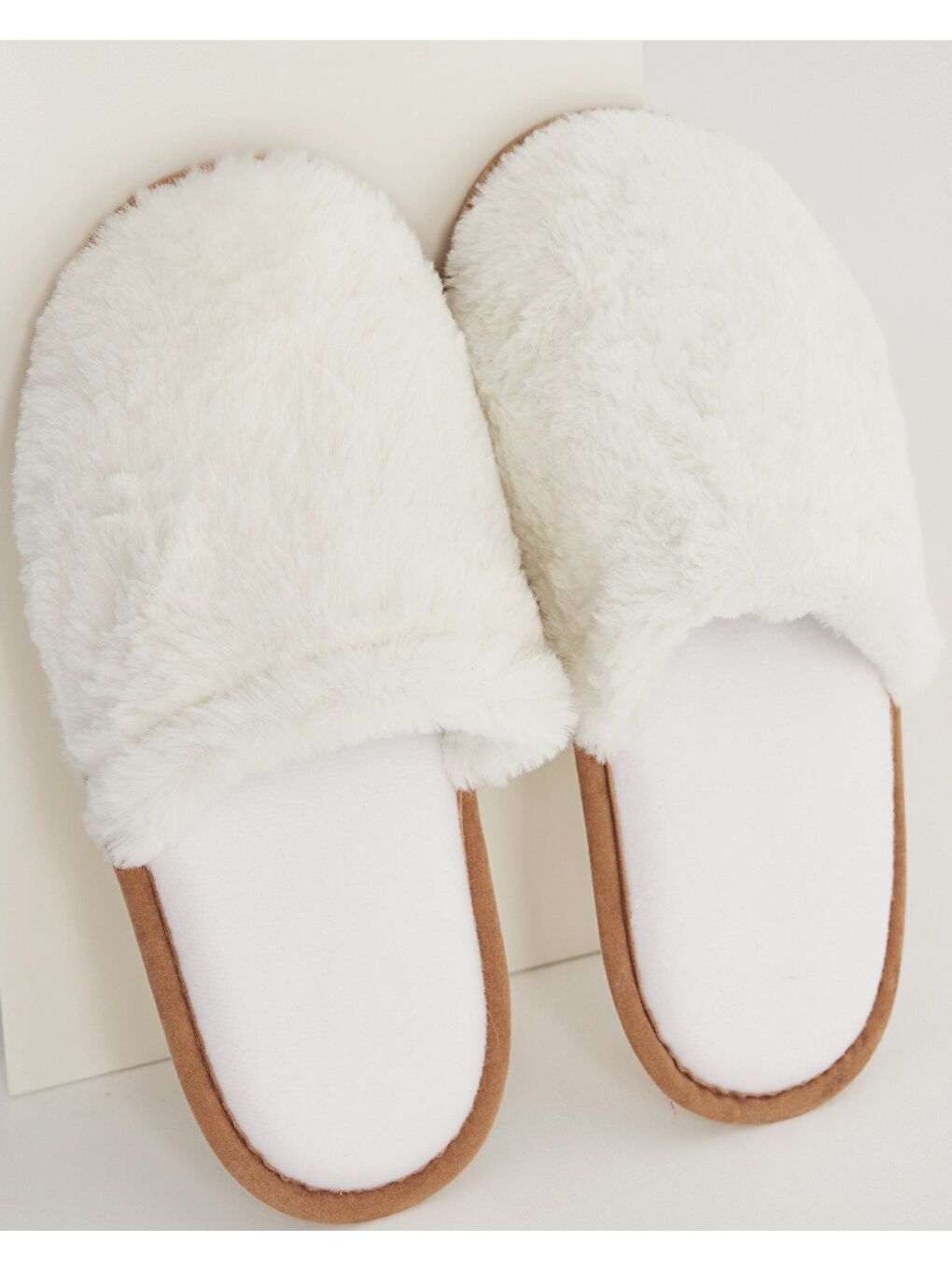 Bej Kadın Sade Ev Terlik - HOLY-2