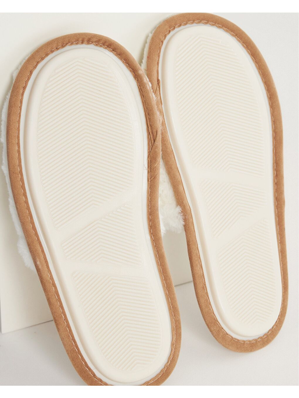 Bej Kadın Sade Ev Terlik - HOLY-3