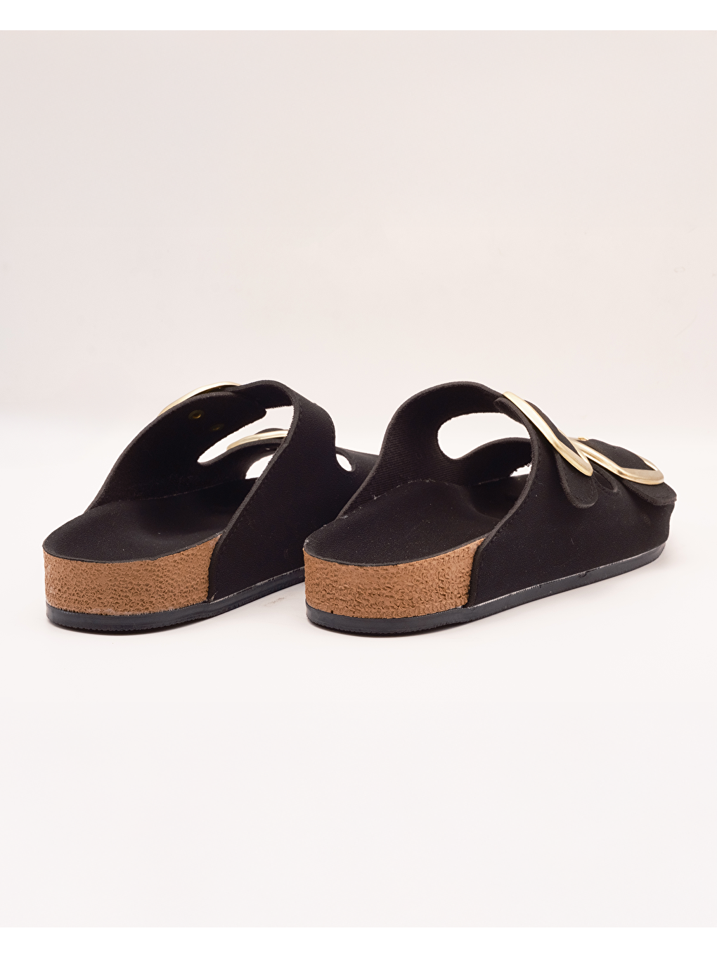 Siyah Kadın Ayarlanabilir Yazlık Terlik - Laura-1