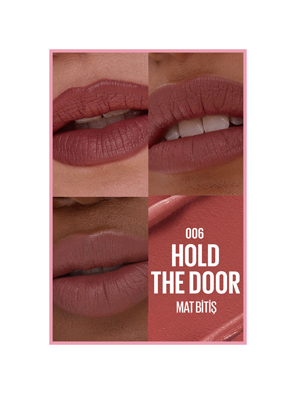 Serum Etkili Hyalüronik Asit ve Besleyici Yağ İçeren Ruj - 006 Hold The Door-9