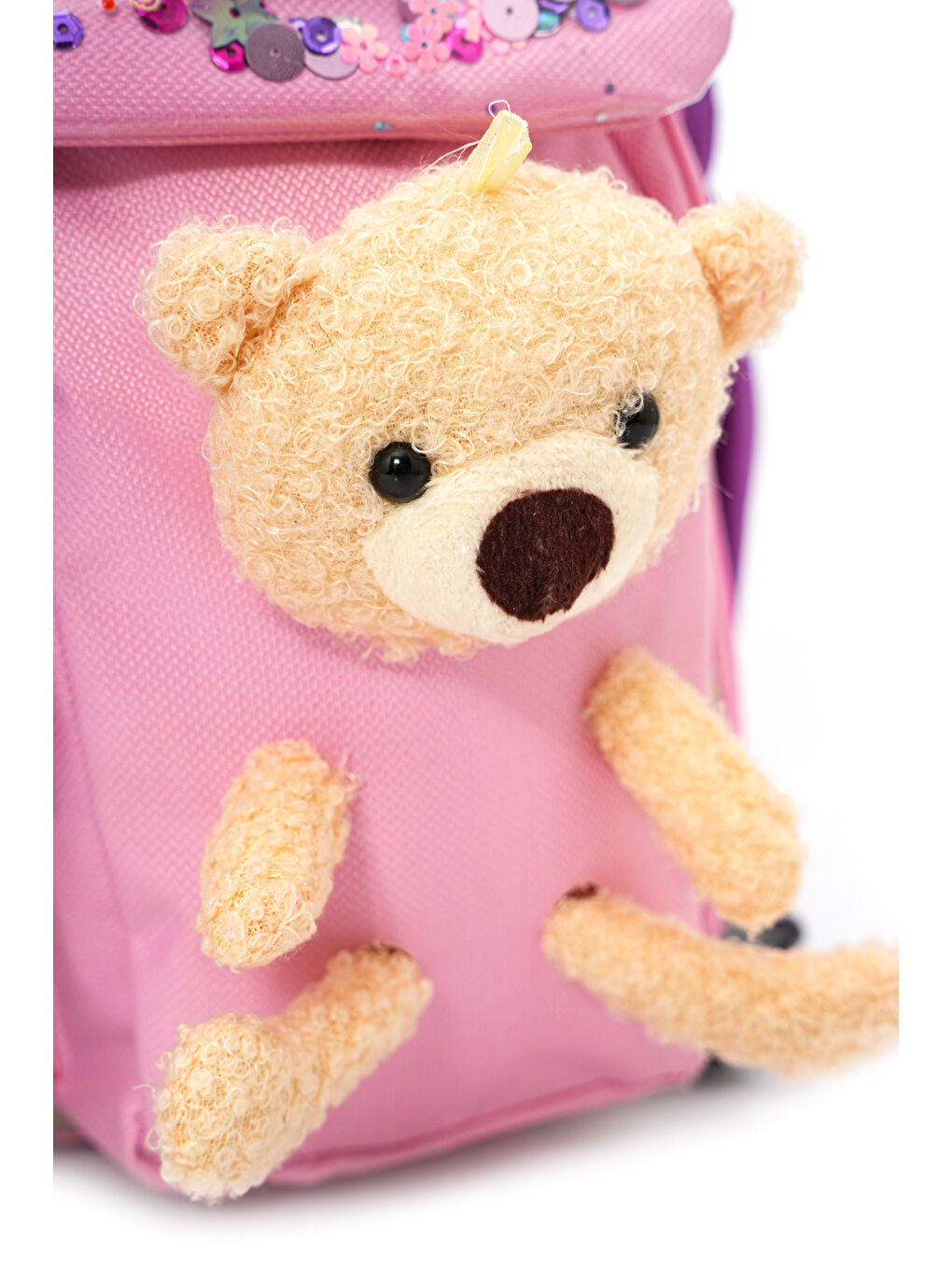 Ayıcık Detaylı Kız Çocuk İlkokul Çanta Seti-4