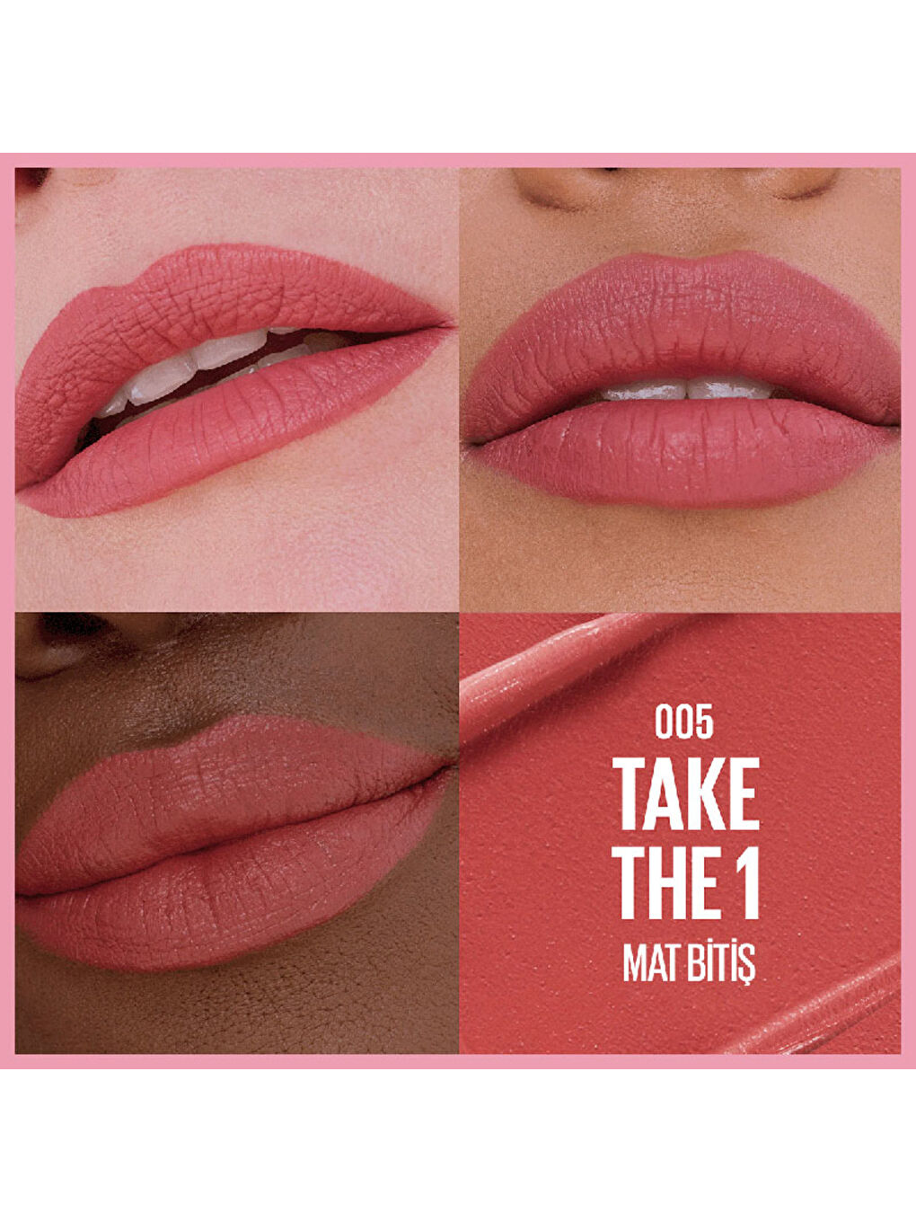 Serum Etkili Hyalüronik Asit ve Besleyici Yağ İçeren Ruj - 005 Take the 1-2
